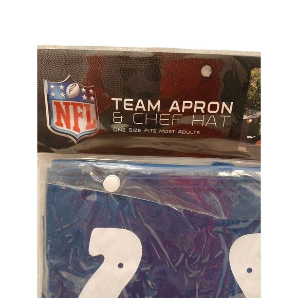NFL Chef 2pc Set Apron Hat Indianapolis Colts Football Gift Cook BBQ Dad Father - Picture 4 of 9